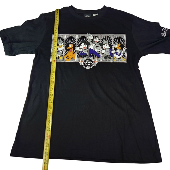 Disney 100th Anniversary Black Art Deco Mickey & Friends T-Shirt (Size S) NWT - Picture 10 of 10